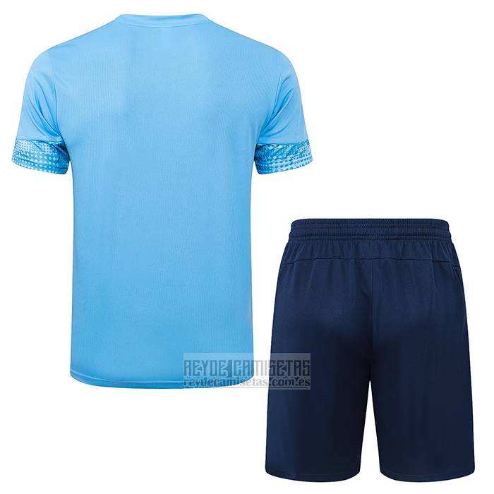 Chandal del Manchester City Manga Corta 2025-2026 Azul - Pantalon Corto